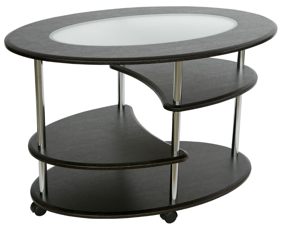 Фото Стол журнальный Эллипс (стекло) от производителя Калифорния в Алупке по цене 9&nbsp;060 ₽