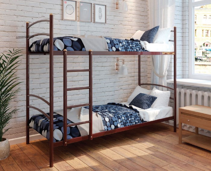 Фото Кровать двухъярусная Хостел Duo (СМ 90х190) трубка металл от производителя Милсон в Алупке по цене 15 890 ₽