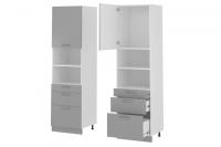 Кухня Бронкс пенал П-63 (белый, бетон,(Леко)) в Алупке от производителя 