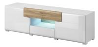 Комод TV-2D2S typ 41 Toledo (белый, белый глянец-дуб san remo светлый (Helvetia) ) в Алупке от производителя 