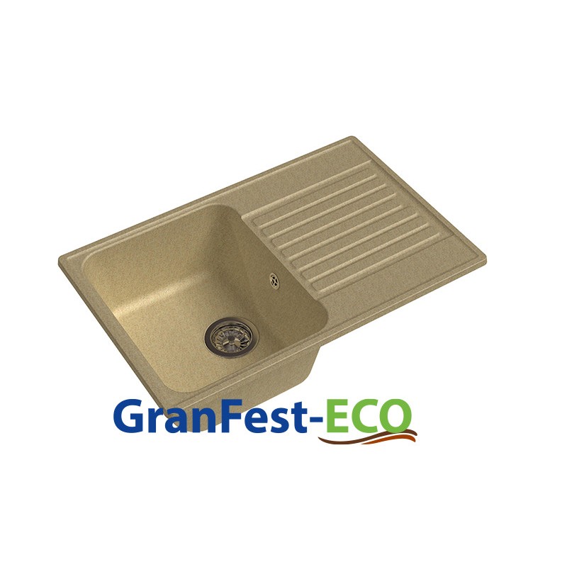 Фото Мойка Granfest eco-78 (ГР 740х480хh200) (шир.ящ.min 720) без сифона от производителя Granfest в Алупке по цене 3 650 ₽