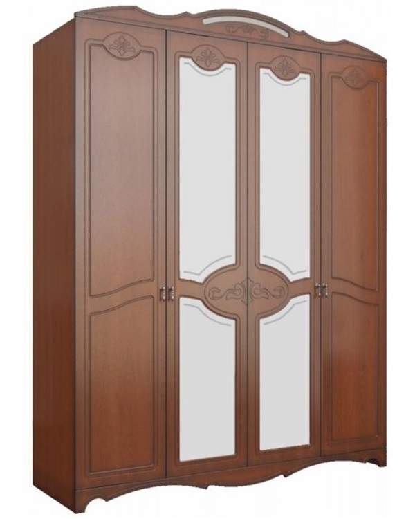 Фото Шкаф Лотос лакированный ШР-4 (178) четырехдверный от производителя Браво-мебель в Алупке по цене 55 190 ₽