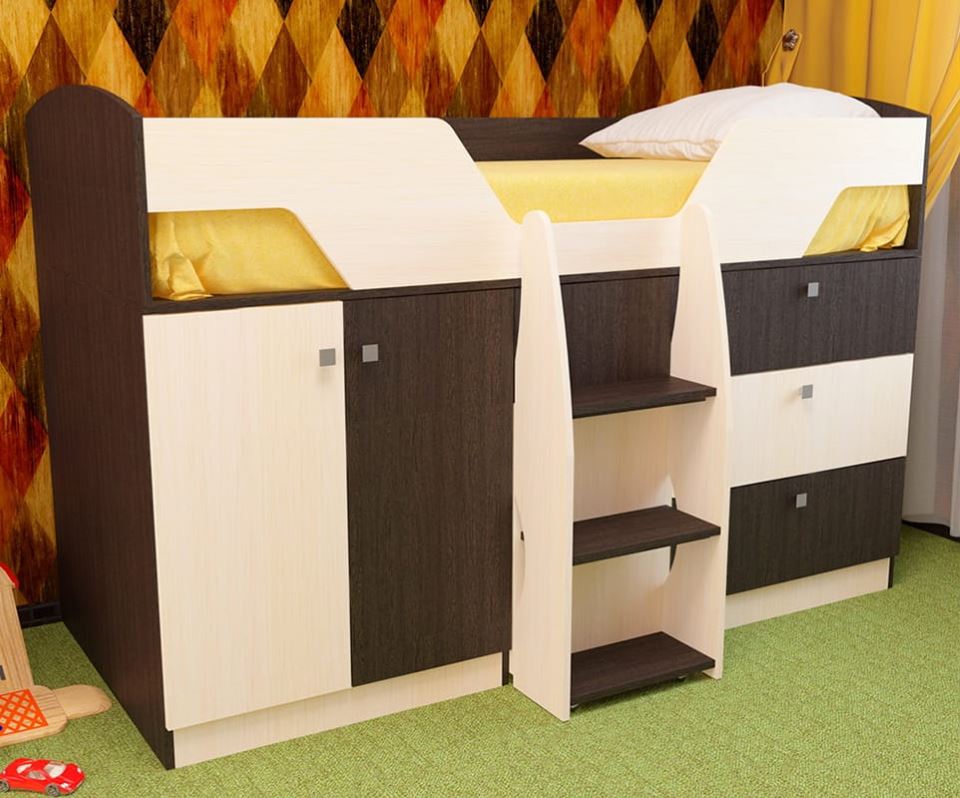 Фото Кровать детская Лимбо (СМ 80х180) от производителя Пирамида в Алупке по цене 19&nbsp;480 ₽