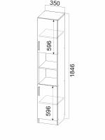 Фото stoly-kompyuternye пенал с 2-мя створками к столу компьютерному №7 производитель SV-мебель
