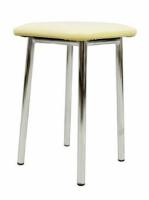 Табурет Т5 ( Обивка стула:кожзам , хром, в ассортименте, квадратное (Европа-Д) ) в Алупке от производителя 