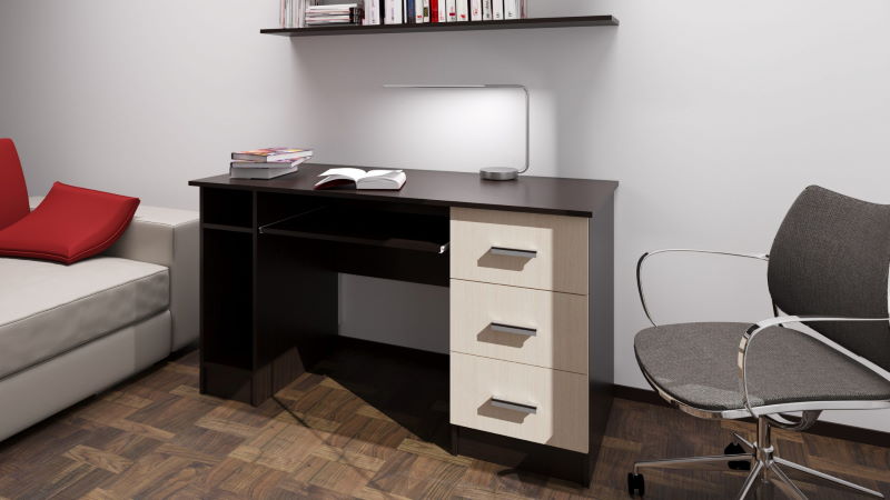 Фото Стол компьютерный ПКС-4 (1,4) от производителя ПАМИР в Алупке по цене 6&nbsp;940 ₽