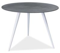 Стол обеденный Signal Evita (металл, стекло-серый,  белый (Signal) ) в Алупке от производителя 
