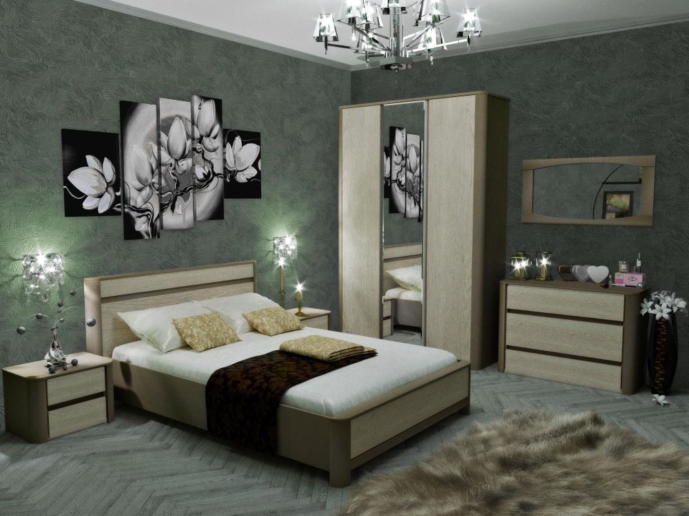 Фото Кровать двуспальная Лацио NEW (СМ 140х200) без основания от производителя СБК в Алупке по цене 16 640 ₽