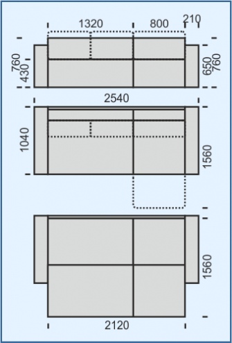 Фото Диван угловой Тай Г-образный от производителя НТКО в Алупке по цене 67&nbsp;550 ₽