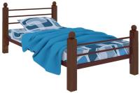 Фото derevyannye-krovati кровать односпальная милана lux plus (см 120х190) трубка металл производитель Милсон