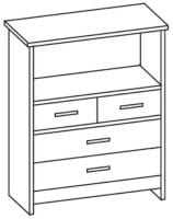 Фото  комод с нишей мальта производитель Ставрополь Мебель