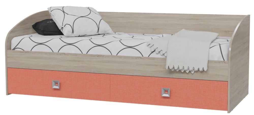 Фото Кровать односпальная Сити с ящиками (СМ 80х200)  от производителя Гранд Кволити в Алупке по цене 15&nbsp;940 ₽