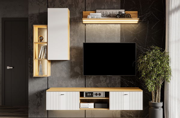 Фото Шкаф навесной Милан от производителя SV-мебель в Алупке по цене 5&nbsp;020 ₽