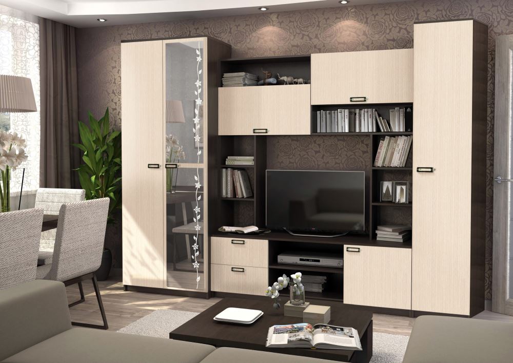 Фото Стенка Аллегро вар.№6 ЛДСП от производителя Диал в Алупке по цене 20&nbsp;050 ₽