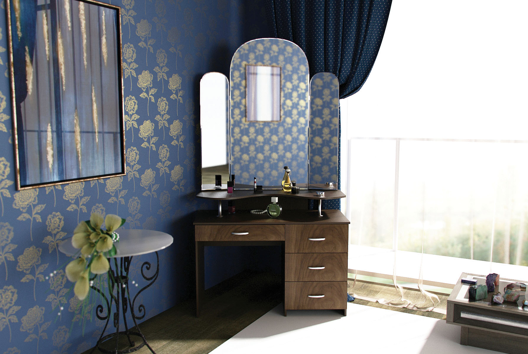 Фото Трюмо Т4 с зеркалом  от производителя Комфортная мебель в Алупке по цене 12 710 ₽