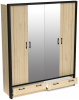 Фото Шкаф Бостон (180) четырехдверный (2 зеркала) от производителя СБК в Алупке по цене 34&nbsp;930 ₽