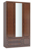 Фото Шкаф Лакированный ШР-3 (123) с зеркалом трехдверный от производителя Браво-мебель в Алупке по цене 36&nbsp;530 ₽