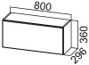 Фото Кухня Геометрия шкаф навесной ШГ800 от производителя  в Алупке по цене 4&nbsp;640 ₽