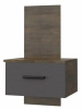 Фото Тумба прикроватная навесная Куба от производителя Браво-мебель в Алупке по цене 5&nbsp;780 ₽