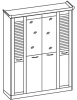 Фото Шкаф Прованс (182) четырехдверный от производителя Ставрополь Мебель в Алупке по цене 22&nbsp;350 ₽