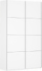 Шкаф-купе Прайм (1,6 - 2 двери) (Материал дверей:лдсп, цвет дверей:белый снег, цвет каркаса:белый снег (Мебельная компания Е1) )