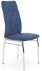 Стул Halmar K309 ( Обивка стула:ткань, хром, синий (Halmar ) )