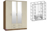 Фото Шкаф Светлана (168) четырехдверный от производителя Мебель Маркет в Алупке по цене 34&nbsp;440 ₽